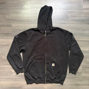 Carhartt Men's Front Zip Hoodie - Black